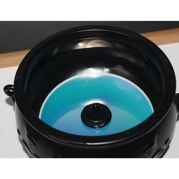 Bath & Body Works Black Footed Round Cauldron Body Care Holder Vanity Halloween - Picture 3 of 15